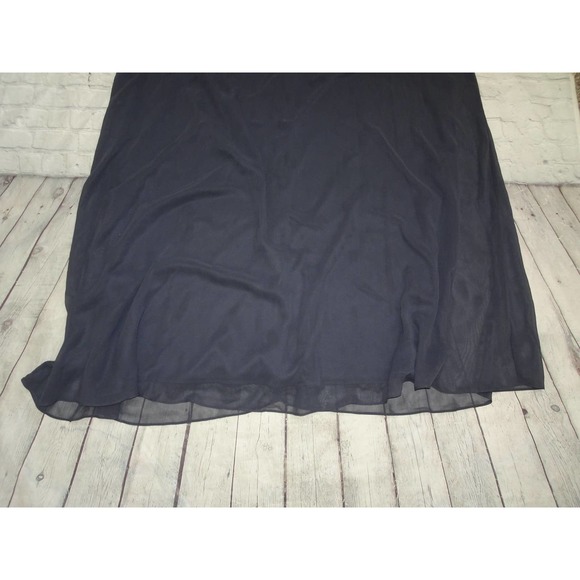 Alex Evenings Women's Empire Waist Dress Smoke/Glitter Dress, 20W No Tags - Picture 4 of 8